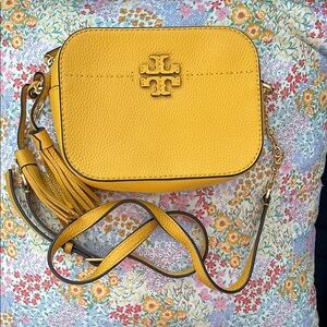 Yellow Tory Burch bag